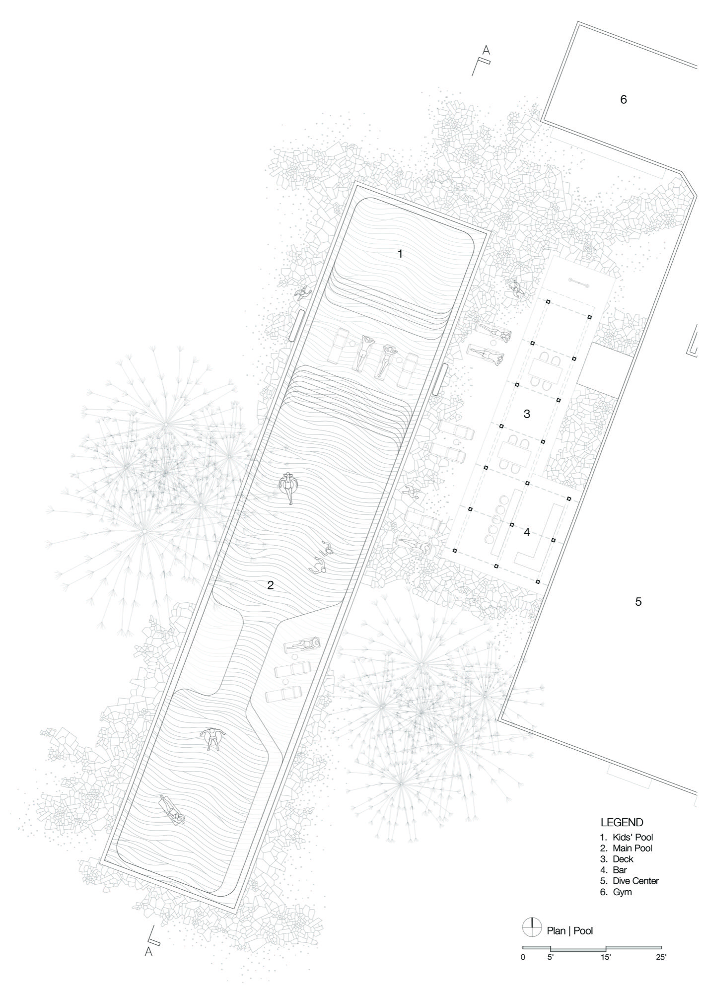Island Resort, Andaman Islands — sketch by Studio Pomegranate