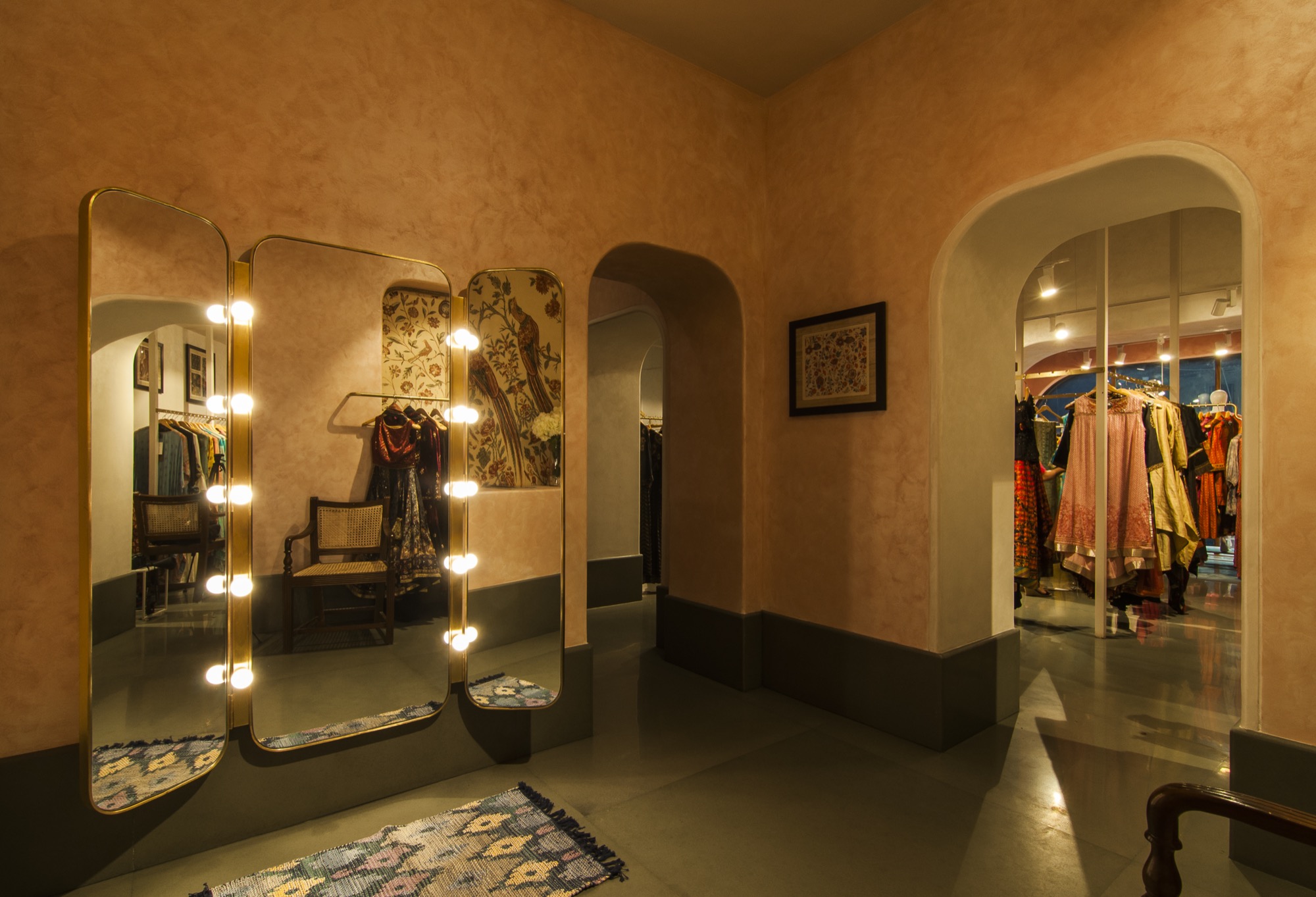 Ritu Kumar Store, Kemps corner — Retail · Restoration + Retrofitting by Studio Pomegranate
