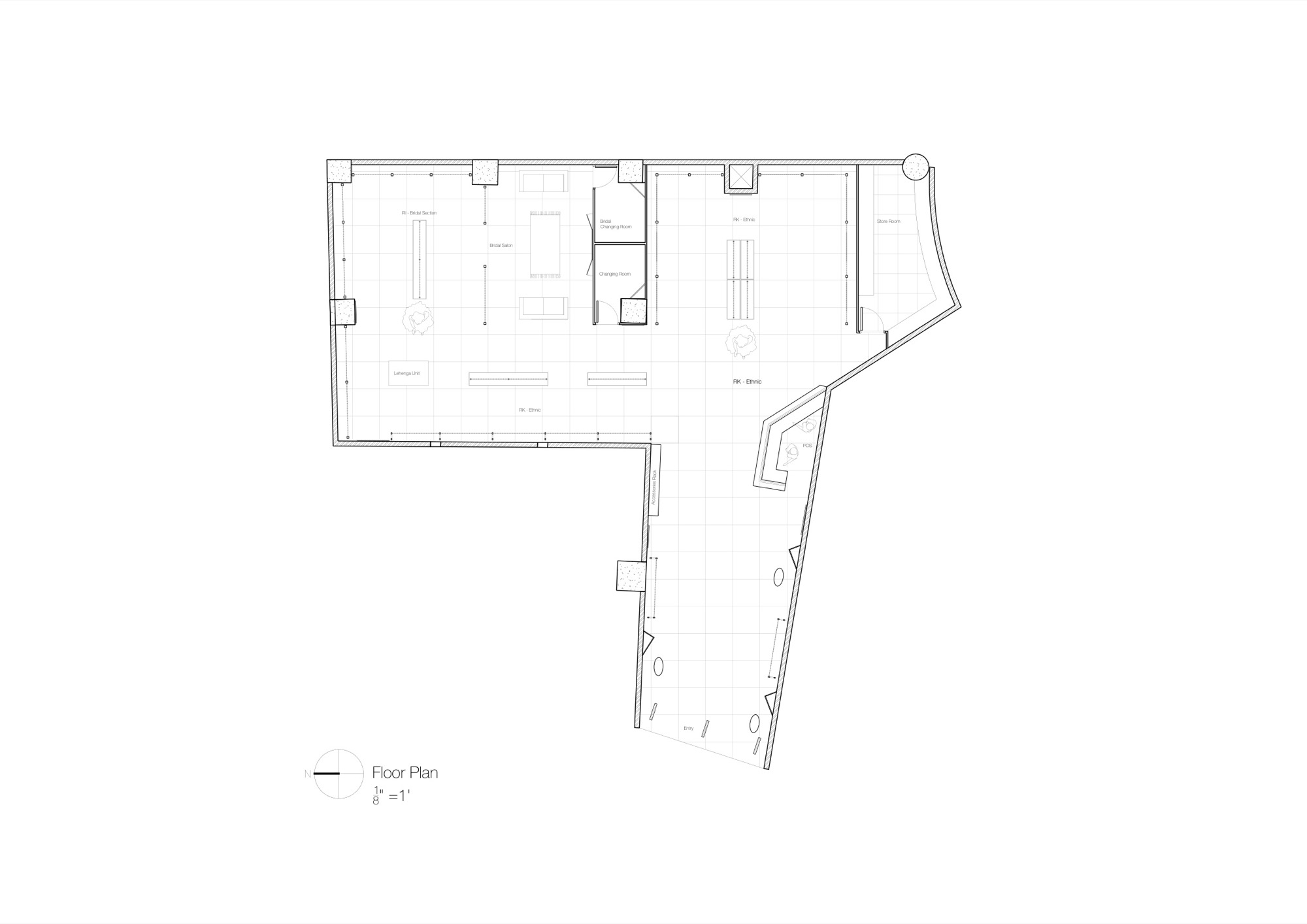 Ritu Kumar Store, Lower Parel — Retail by Studio Pomegranate